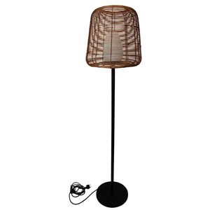 Lampadaire ext filaire bois boheme