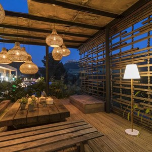 Lampadaire solaire standy wood solar