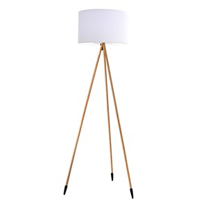 Lampadaire sans fil led tamboury wood