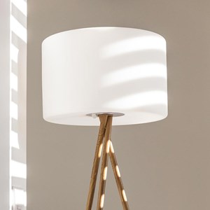 Lampadaire sans fil led tamboury wood