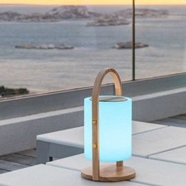 Lampe enceinte bluetooth woody play