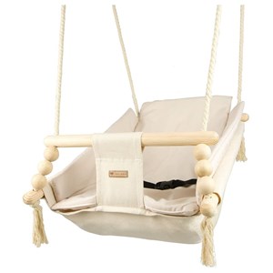 Bascule pour bébé couleur crème