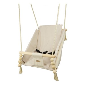 Bascule pour bébé couleur crème