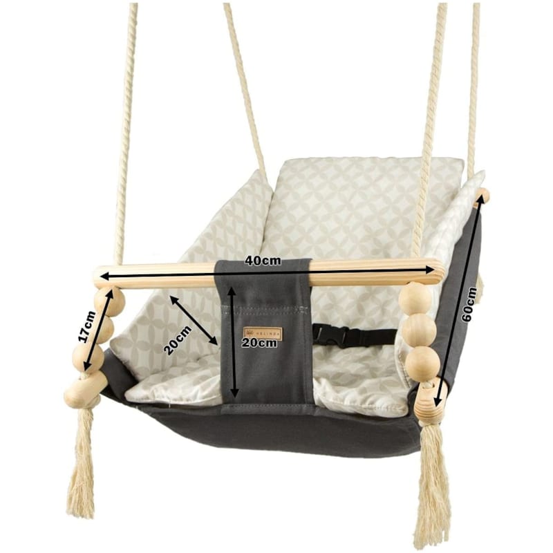 Bascule pour bébé couleur crème (Velinda) - Image 3