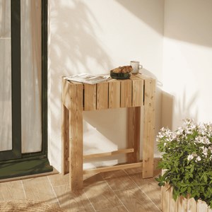 Potager de balcon en mélèze