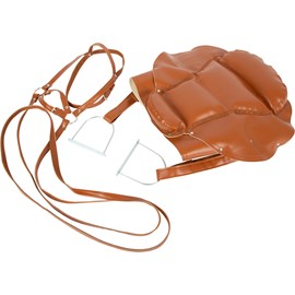 Selle et bride pour cheval de bois