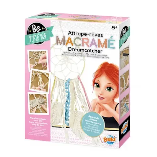 Buki France - Kit créatif - attrape-rêves macramé
