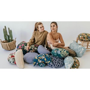 Coussin de méditaton demi-lune jungle
