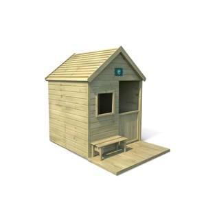 Cabane en bois traité avec terrasse et b