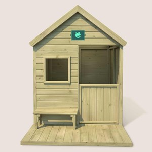 Cabane en bois traité avec terrasse et b