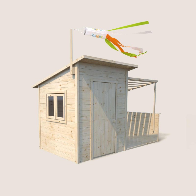 Soulet - Cabane en bois avec pergola santa barbar