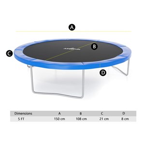 Trampoline coussin de protection jump4f