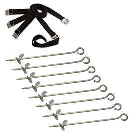 Trampoline kit d'ancrage au sol pour tr