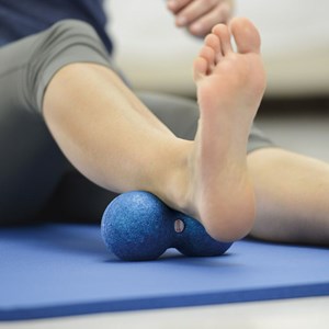 Double ball sissel myofascia 8 cm bleu