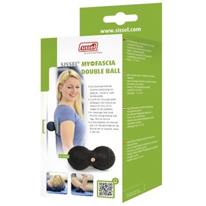 Sissel myofascia double ball 12 cm  - noir