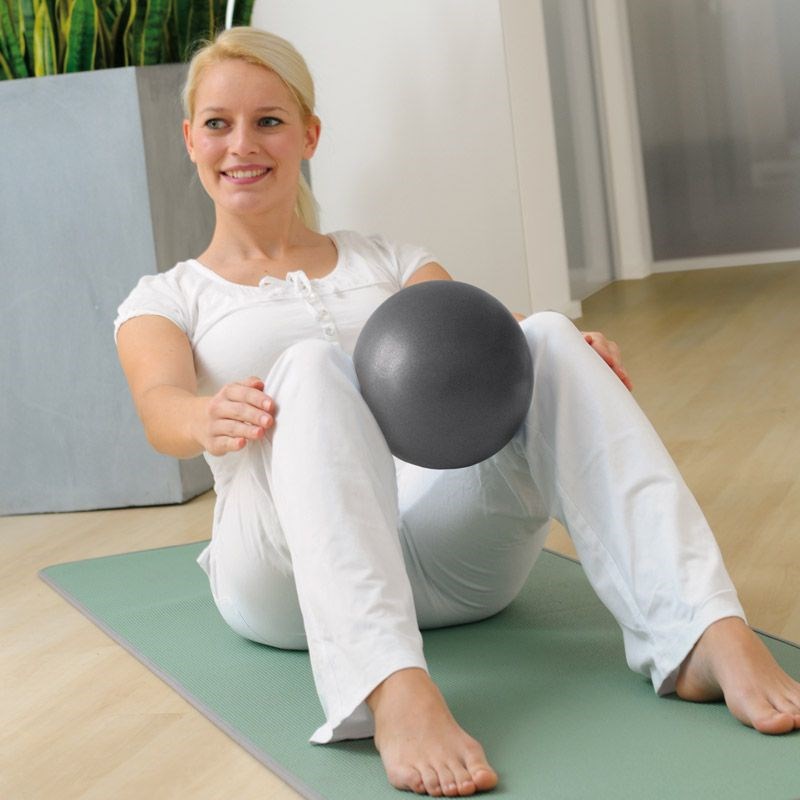 Pilates soft balls sissel 22 cm - gris