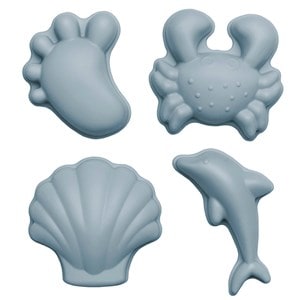 Set de 4 moules de plage en silicon