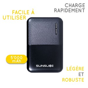 Batterie externe 5000mah petit et léger