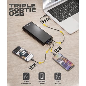 Batterie externe 100w pour ordinateurs