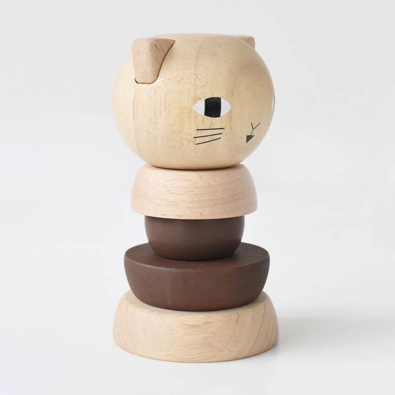 Wee gallery tour à empiler chat - bois - (WEE GALLERY) - Image 3