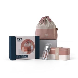 Coffret cadeau lunch box rose moka