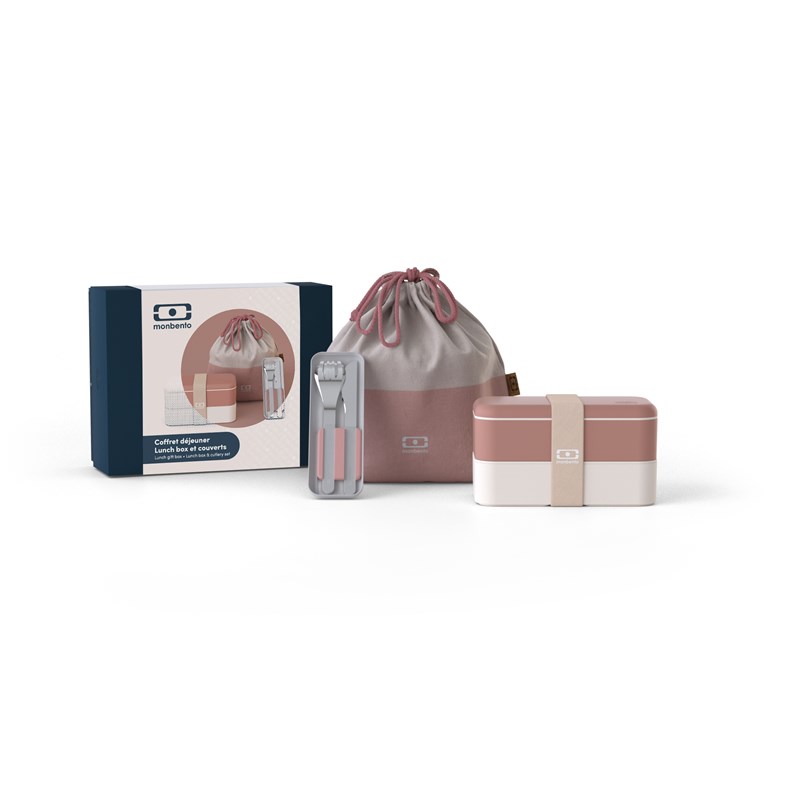 Coffret cadeau déjeuner nomade rose