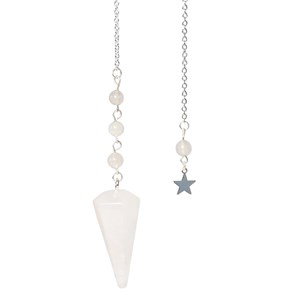 Pendule hexagonal cristal roche etoile