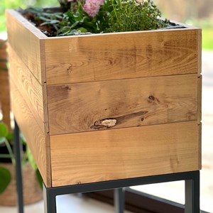 Potager aubade en acacia pieds acier