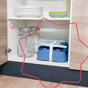 Rehausseur chaise enfant - chat, pliable