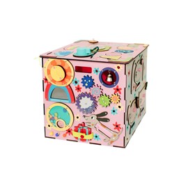 Cube d'activités - couleur rose