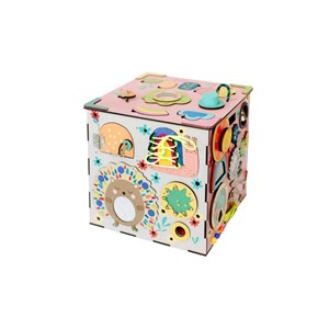 Cube d'activités - couleur rose