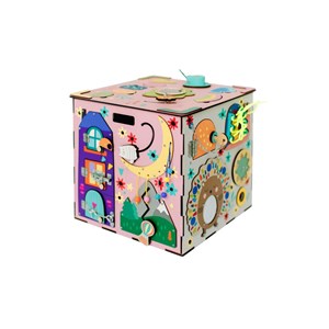 Cube d'activités - couleur rose