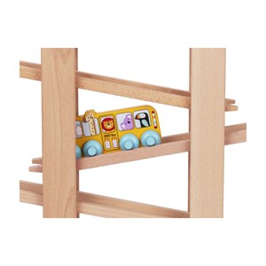 Circuit à billes en bois xl voiture