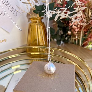 Bola de grossesse argent brossé