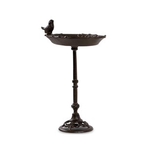 Abreuvoir oiseau sur pied fonte fonte