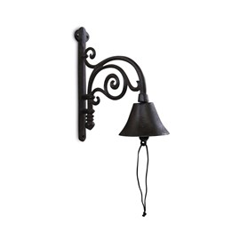 Cloche fonte fonte marron - décoration