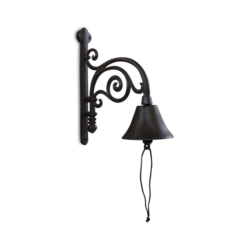 Cloche fonte fonte marron - décoration