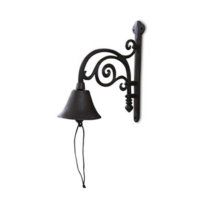 Cloche fonte fonte marron - décoration