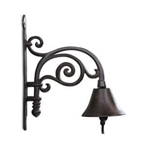 Cloche fonte fonte marron - décoration