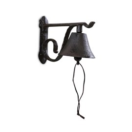 Cloche fonte fonte marron - décoration