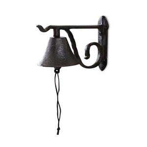 Cloche fonte fonte marron - décoration