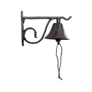 Cloche fonte fonte marron - décoration