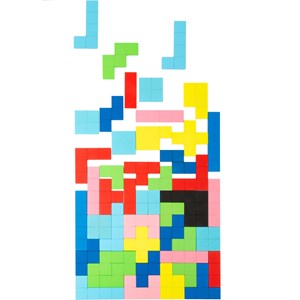 Puzzle en bois formes géométriques