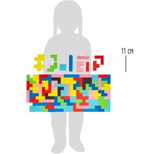 Puzzle en bois formes géométriques