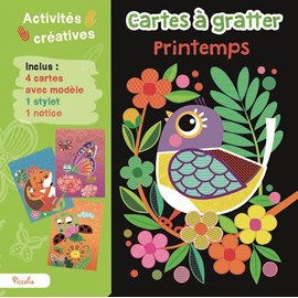 Cartes à gratter le printemps