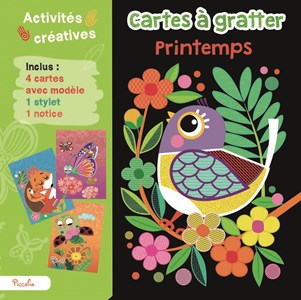 Cartes à gratter le printemps