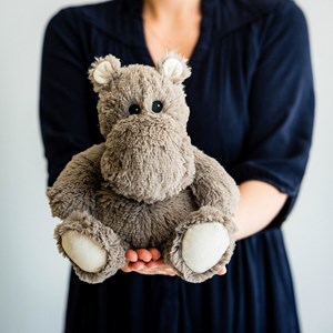 Peluche bouillotte hippo warmies