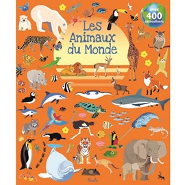 400 autocollants les animaux du monde