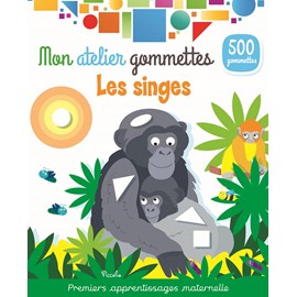 Mon atelier gommettes les singes
