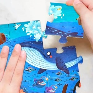 Ma valise puzzle océan 104 pcs